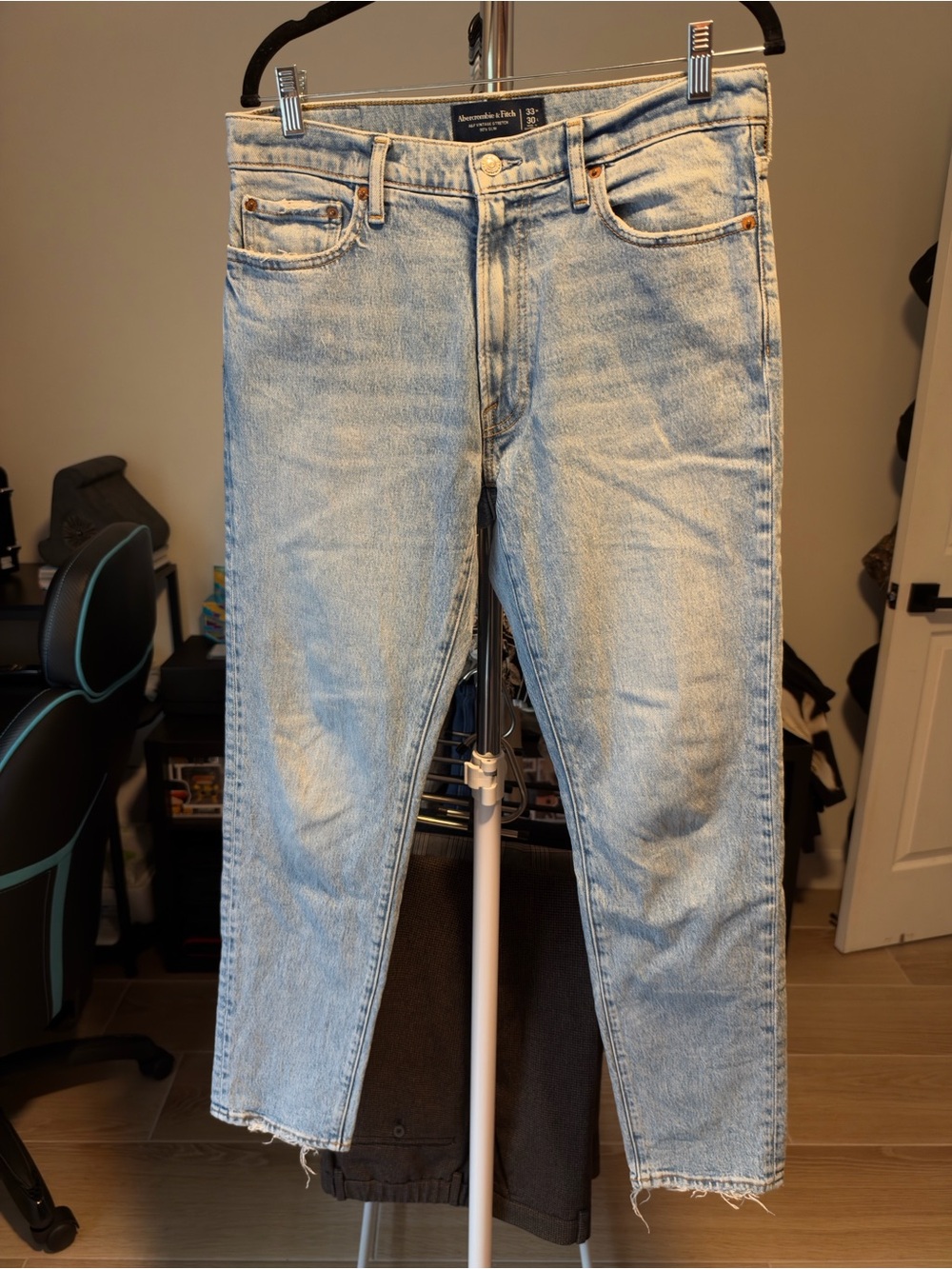 Abercrombie & Fitch Light Blue Slim Straight Jeans